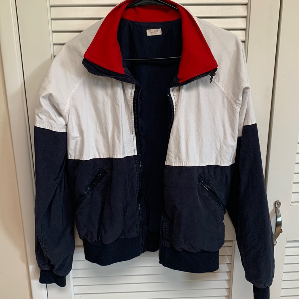 John Galt Red White and Blue Windbreaker Jacket